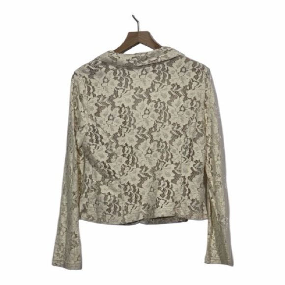 Cabi  Lace Women's Jacket in Ivory Cottagecore,‎ Vintage, Lined - Picture 3 of 8